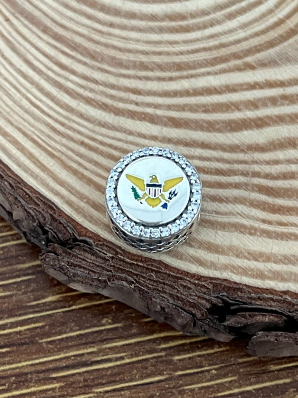 Pandora Virgin Islands Exclusive Bead Charm S925 Silver Charm